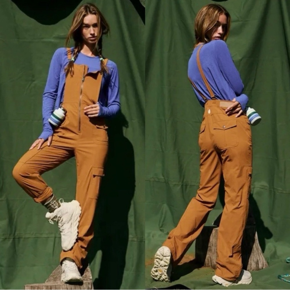 Free People Fp Movement Cascade One Piece Overalls Amber